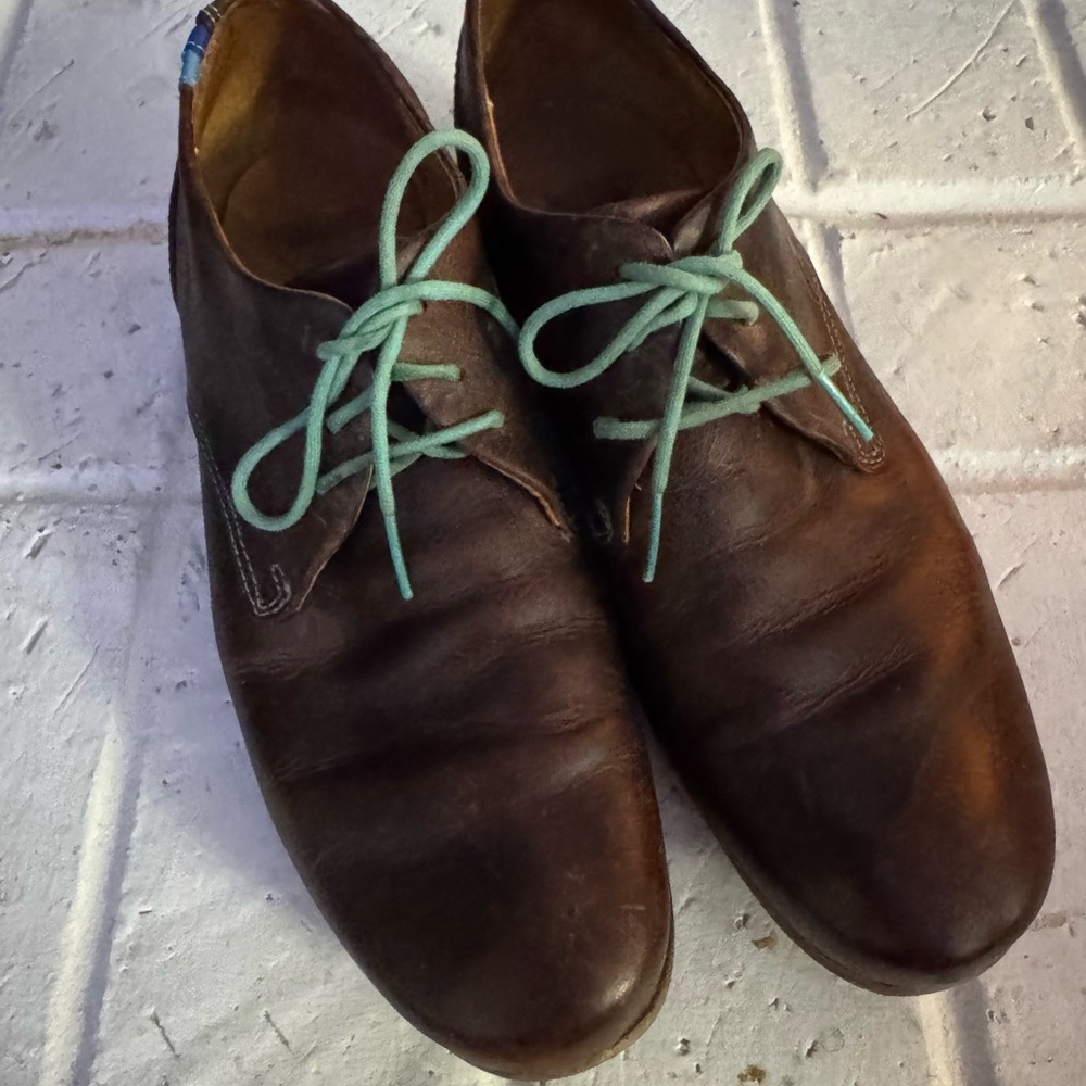 John Fluevog Men’s Radio CBC shoes with Blue Laces